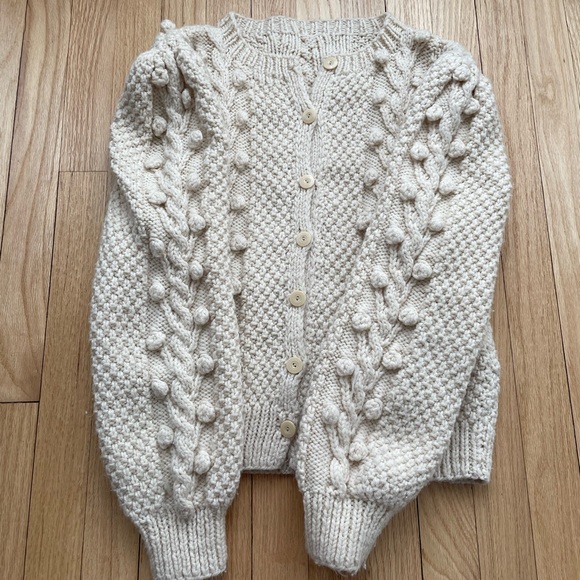 Vintage Handmade Cardigan Wool - Picture 3 of 7